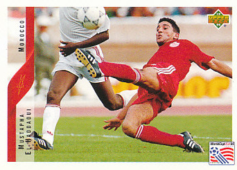 Mustapha El Haddaoui Morocco Upper Deck World Cup 1994 Eng/Ita #206